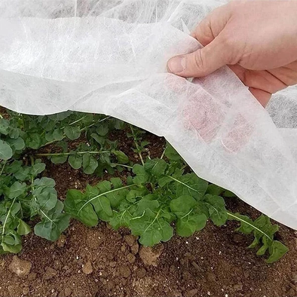 2,4x10 METRE 30gr AGRİL ISI DON ÖRTÜSÜ, ZİRAİ DON KIRAĞI ÖRTÜ KARPUZ ÇİLEK ÖRTÜSÜ, SERA TOPRAK ÖRTÜSÜ ELYAF - 2