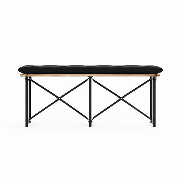 Eportatif Mutfak Bahçe Minderli Bank Sandalye Düz Bank Sandalye Bench Çam 1544 - 6