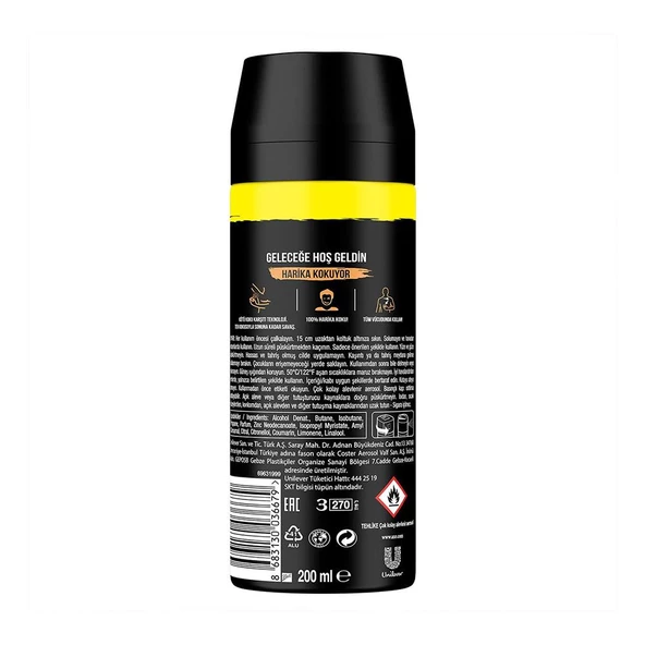 Axe Dark Temptation XL Erkek Sprey Deodorant 200ML - 3