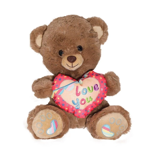 PJH2324  Peluş Kalpli Ayı Love You 30 cm -Vardem