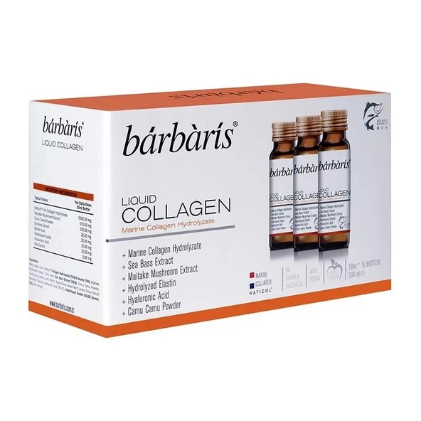 Barbaris Liquid Collagen 50 ml 10 Adet