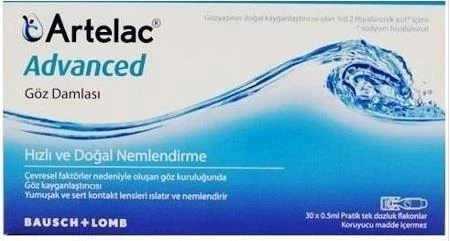 Bausch & Lomb Artelac Advanced Göz Damlası 0,5 Ml X 30 Adet ürün görseli