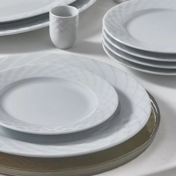GÜRAL PORSELEN Alfa 24 Parça 6 Kişilik Yemek Takımı - 4