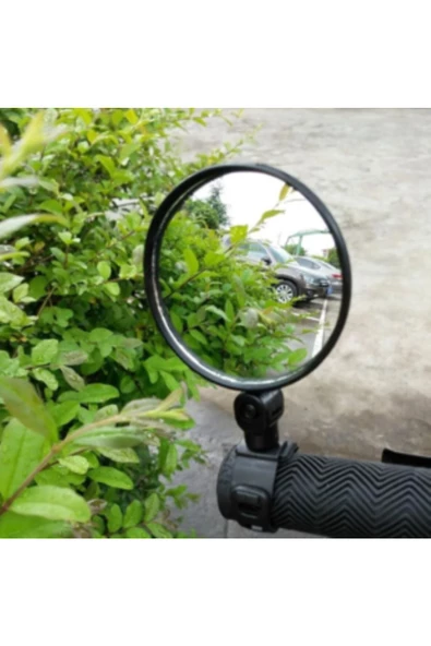 2 ADET Geniş Açı Bisiklet -Scooter Gidon Aynası - Dikiz Aynası Bisiklet Aksesuarı Bisiklet Ayna - 7