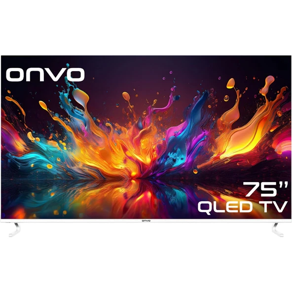 Onvo 75OVF9001UQ Ultra HD 75" 190 Ekran Uydu Alıcılı Google Smart QLED TV ürün görseli