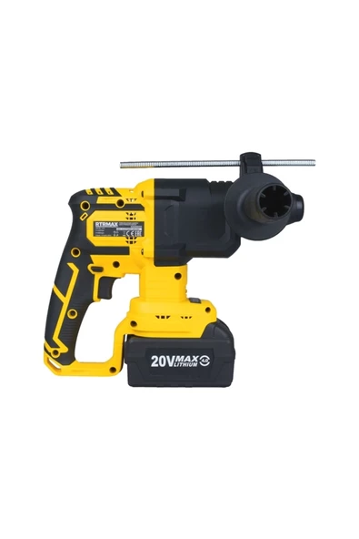 Rtrmax  Akülü Pnömatik Kırıcı-delici Kömürsüz 1.8j 20mm 2x4 Ah Akü S-lıon Rts5040 - 2