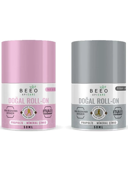 Beeo Apicare Roll-On Deodorant Erkek Ve Kadın 2'Li Set 50 Ml