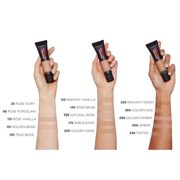 Loreal Paris Infaillible 24H Matte Cover Kapatıcı Fondöten-155 Natural Rose 30ml - 4