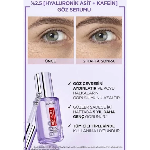 Loreal Paris Revitalift Filler Göz Serumu 20ml - 2