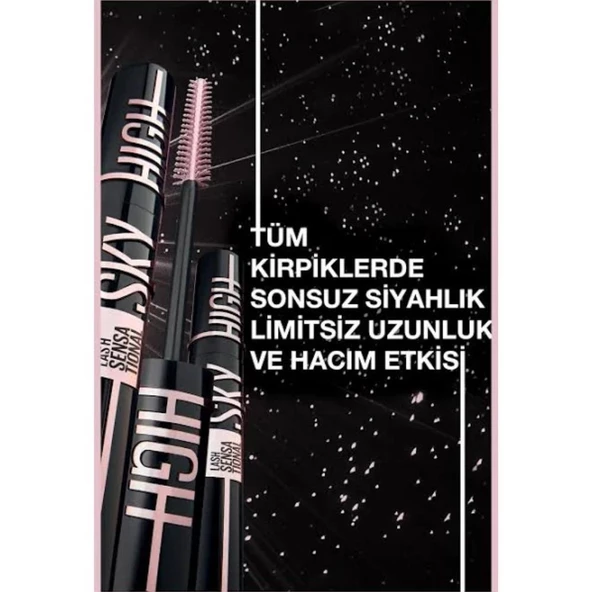 Maybelline New York Lash Sensational Sky High Cosmic Black Maskara - 2