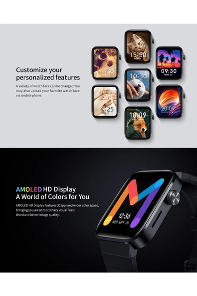 Xiaomi Mibro Watch T1 Sesli Görüşme Özellikli Akıllı Saat Siyah - 3