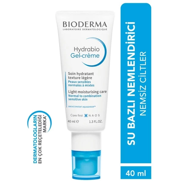 Bioderma Hydrabio Normal ve Karma Ciltler İçin Nemlendirici Jel Krem 40ml - Resim 2