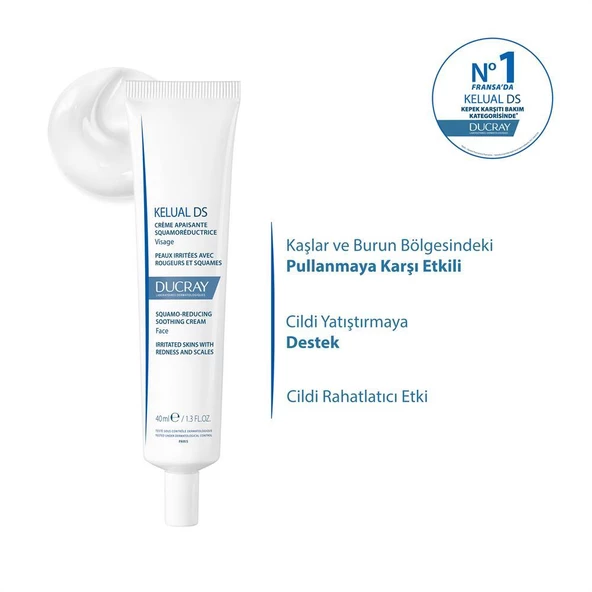 Ducray Kelual DS Pullanma ve Tahrişe Karşı Cilt Kremi 40ml - 3