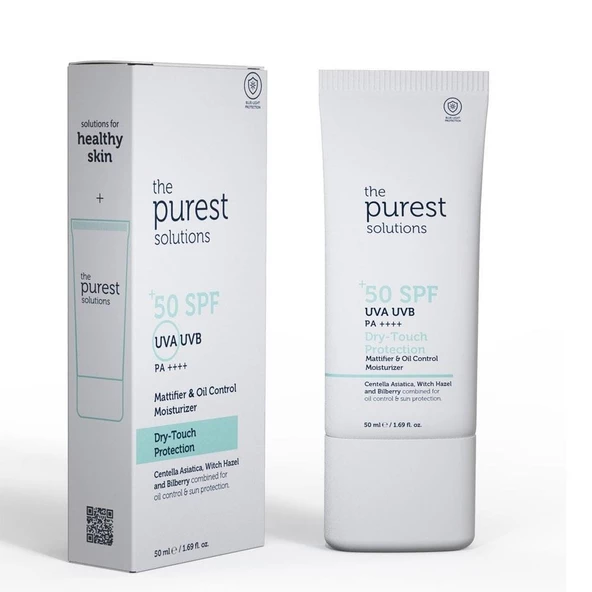 The Purest Solutions Yağlı Ciltler Için Mat Bitişli Güneş Kremi 50ml - 2