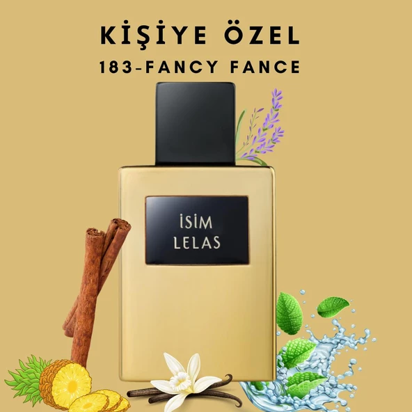 Lelas KİŞİYE ÖZEL İSİMLİ & HEDİYE KUTULU PARFÜM 183 Fancy Fance Edp 55 ML Erkek Parfümü 8681124601834