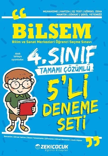 4. Sınıf Bilsem 5 li Deneme Seti Zeki Çocuk Yayınları