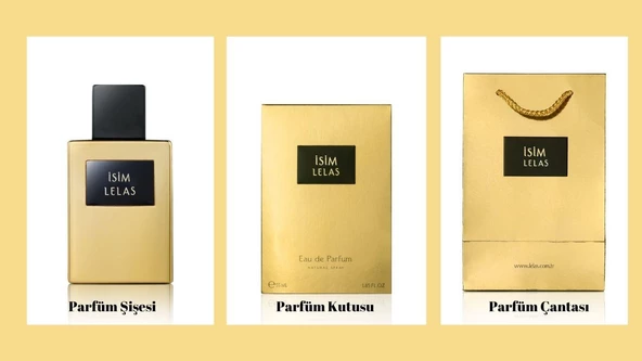 Lelas Prime KİŞİYE ÖZEL İSİMLİ & HEDİYE KUTULU YAZI YAZILAN KADIN ERKEK PARFÜMÜ - Resim 4