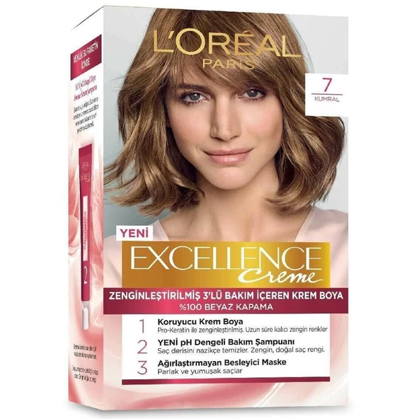 Loreal Paris Excellence Creme Saç Boyası 7 Kumral - 1