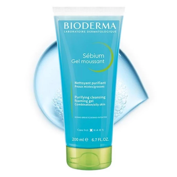 Bioderma Sebium Yağlı ve Karma Ciltler için Temizleme Jeli 200ml