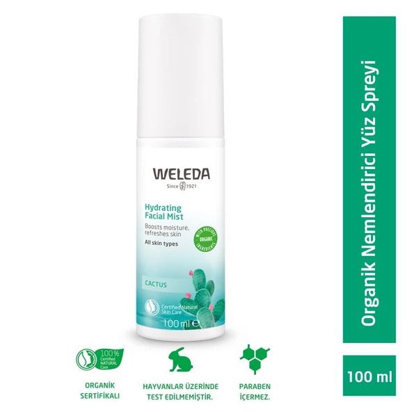 Weleda Cactus Organik Nemlendirici Yüz Spreyi 100ml