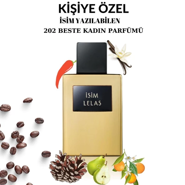 Lelas KİŞİYE ÖZEL İSİMLİ & HEDİYE KUTULU PARFÜM 202 Beste Edp 55 ML Kadın Parfümü 8681124602022