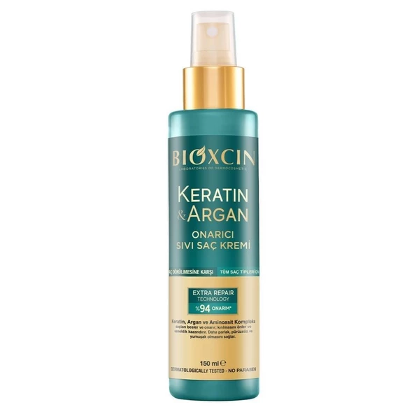 Bioxcin Keratin & Argan Onarıcı Sıvı Saç Bakım Kremi 150ml
