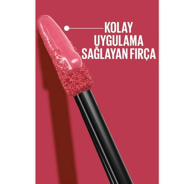Maybelline New York Super Stay Vinyl Ink Likit Parlak Ruj 160 Sultry - Resim 5