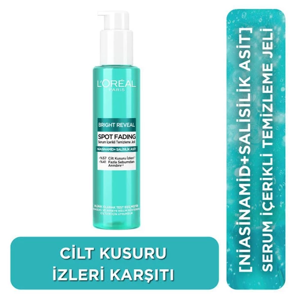 Loreal Paris Bright Reveal Cilt Kusuru İzi Karşıtı Serumlu Temizleme Jeli 150ml