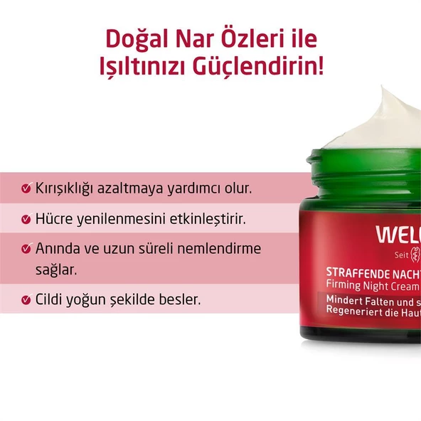 Weleda Pomegranate & Maca Peptides Organik Nar Özlü Nemlendirici ve Sıkılaştırıcı Gece Bakım Kremi 40ml - 2