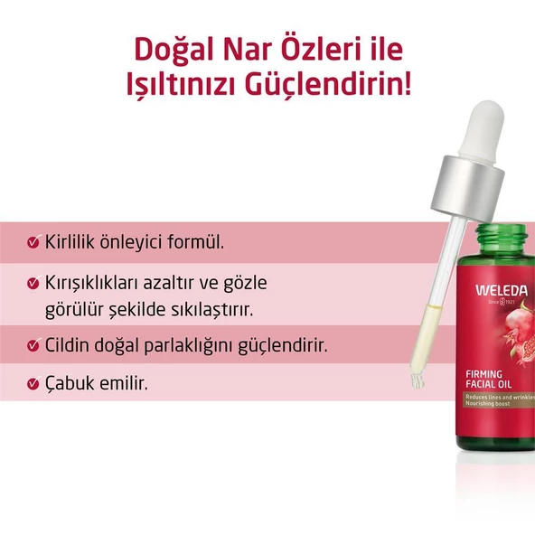 Weleda Pomegranate Firming Organik Nar Özlü Nemlendirici ve Sıkılaştırıcı Yüz Bakım Yağı 30ml - 2