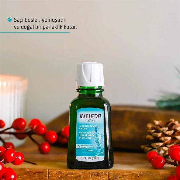 Weleda Rosemary Conditioning Hair Oil Organik Biberiye Özlü Besleyici Saç Bakım Yağı 50ml - Resim 5