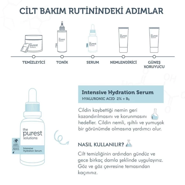 The Purest Solutions Tüm Cilt Tipleri için Yoğun Nemlendirici Bakım Serumu 30ml - 4