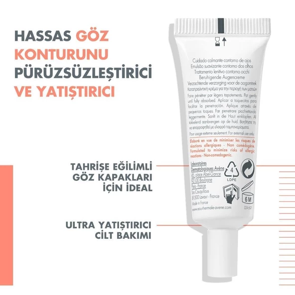 Avene Soothing Eye Contour Cream Göz Çevresi Bakım Kremi 10ml - 4