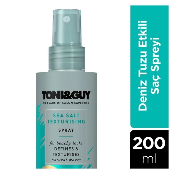 Toni & Guy Casual Sea Salt Texturising Spray Deniz Tuzu Etkili Şekillendirici Sprey 200 ml