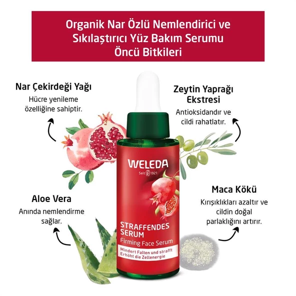Weleda Pomegranate & Maca Peptides Nar Özlü Nemlendirici ve Sıkılaştırıcı Yüz Bakım Serumu 30ml - 3