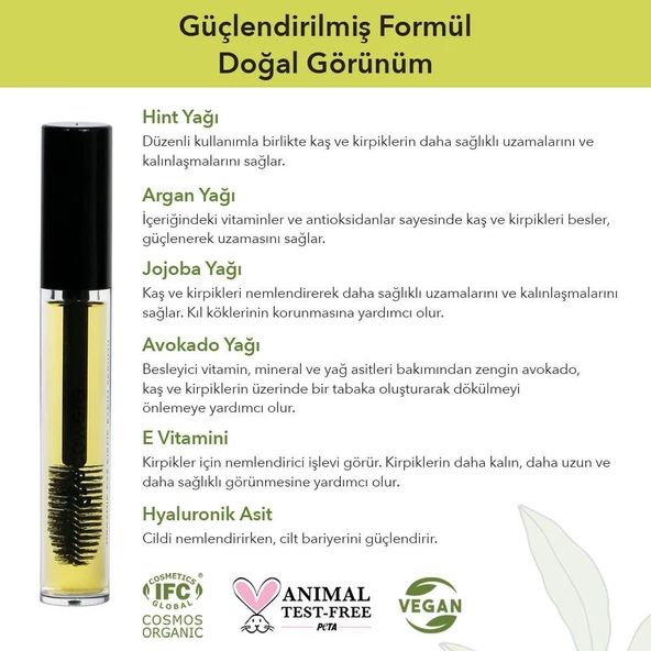Ecowera Organik Kaş Kirpik Serumu 6ml - 3