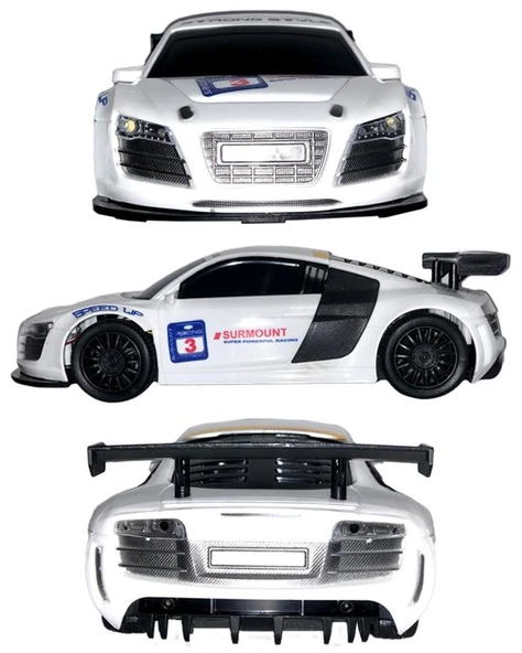 Ctoys Scaled Rc Model 27 Mhz Full Fonksiyonlu Uzaktan Kumandalı Audi Beyaz Araba QX3688 5 - 2