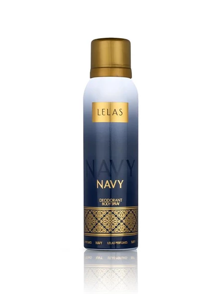 Lelas 1159 Navy 150 ML Unisex Deodorant-Odunsu Çiçeksi Amber - 2