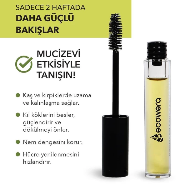 Ecowera Organik Kaş Kirpik Serumu 6ml - 2