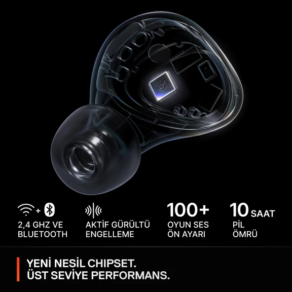 SteelSeries Arctis GameBuds Gaming EarBuds Kulak İçi Kulaklık - Siyah - 3