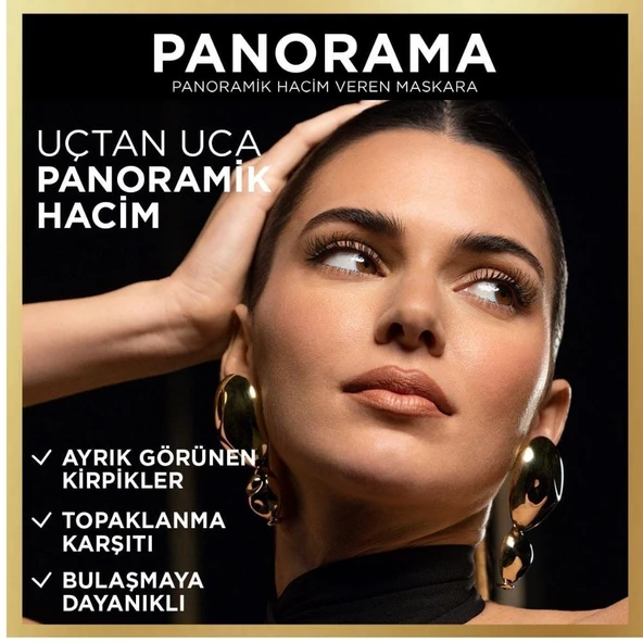 Loreal Paris Panorama Hacim Veren Maskara Kahverengi - 3