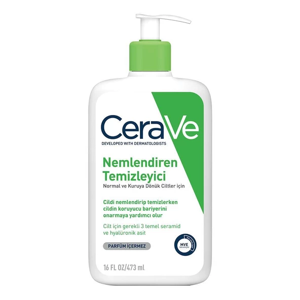 CeraVe Normal ve Kuru Ciltler için Nemlendiren Temizleyici 473ml - 2
