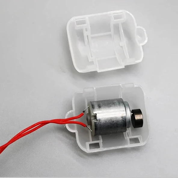 Titreşim Motoru 3V Plastik Kutulu  R260 Plastik Kutu Elektrikli Masaj Güzellik Makinesi Kurbağa Hayvan Yem Besleyici 4000Rpm - Resim 3