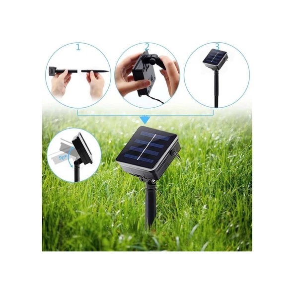 Güneş Enerjili Çok Renkli Kelebek Led Bahçe Aydınlatması 4M - 2