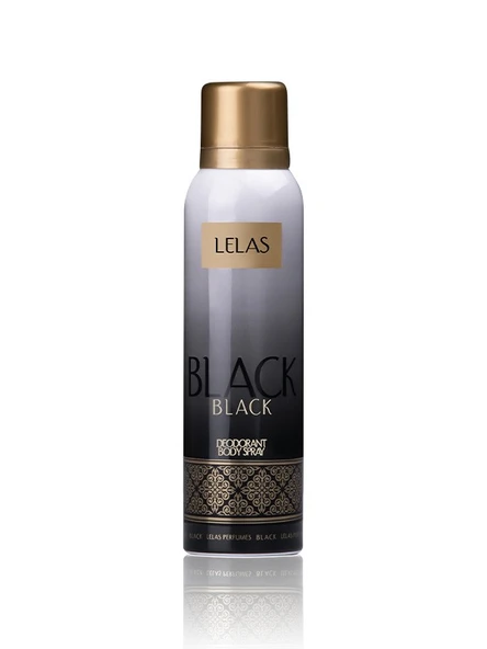 Lelas Black Deodorant 150 ML – Oryantal, Çiçeksi Unisex Koku Spreyi – 1141 - Resim 2