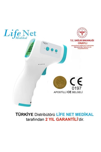 Temassız Ateş Ölçer Kızıl Ötesi Vücut Ve Alından Termometre Ja-11c - 3