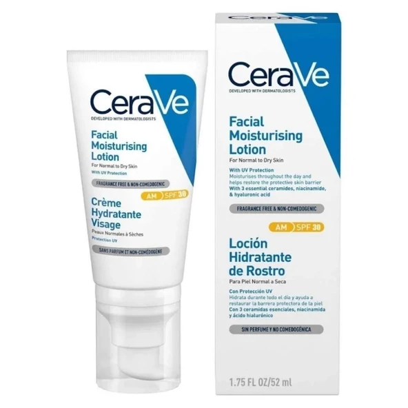 Cerave Nemlendirici Yüz Kremi Spf30 52ml ürün görseli 1