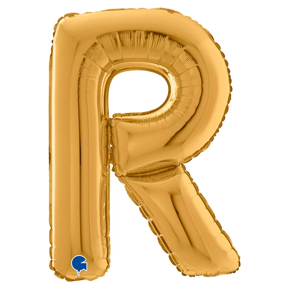 R Harf Grabo Altın Folyo Balon 66 cm ürün görseli
