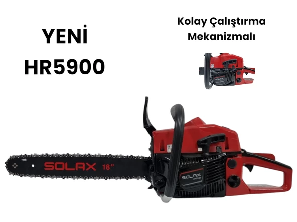 SOLAX HR5900 Motorlu Testere 55 cc 3.2 Hp