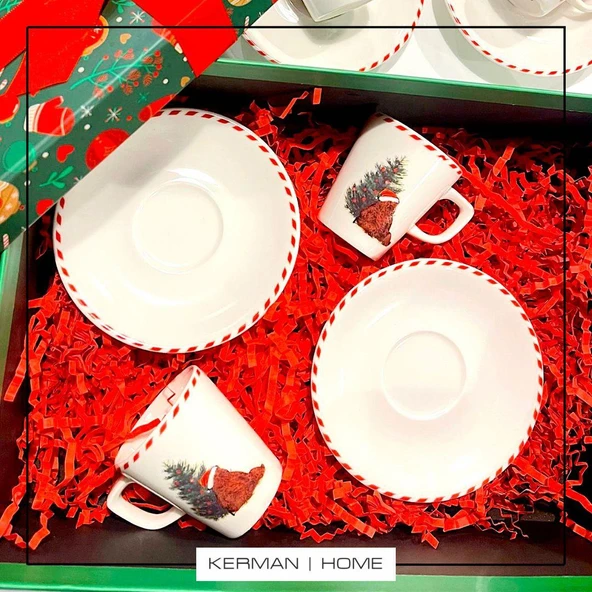 Porland Ruby Bear 2 Kişilik Kahve Takımı 80cc 04RAL003374 - Resim 5